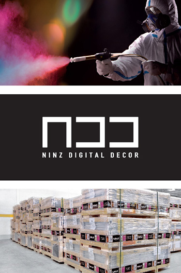 vopsire in camp electrostatic; decor digital ninz; pachet complet canat + accesorii depozitat pe paleti din lemn