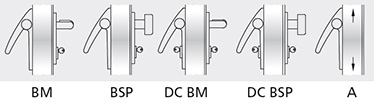 variatii optionale Variatii optionale Bara din aluminiu vopsita cu culori din gama RAL Mecanism MAC® 1 antipanica cu functie de control al accesului Cilindri codati sau sistem de chei master Microswitch si cablu de semnalizare de deschidere a usii